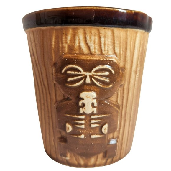 Harvey's Lake Tahoe Tiki Bucket Mug Vintage 1960s OMC Otagiri Japan Label 3D - Picture 4 of 9